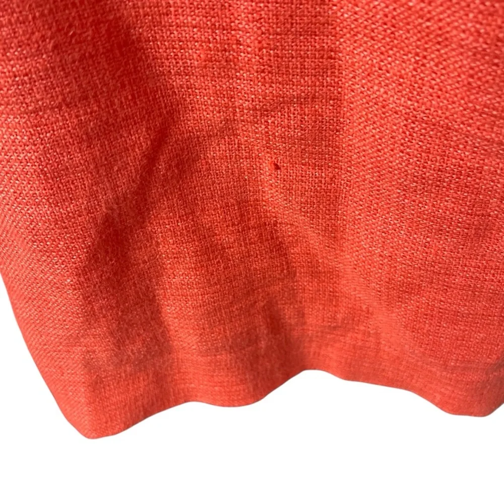 J Crew Salmon Tweed Sheath Dress Linen Jute Colorful Office Work Size 2